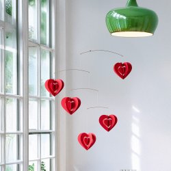 Clara Heart Mobile, red