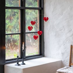 Clara Heart Mobile, red