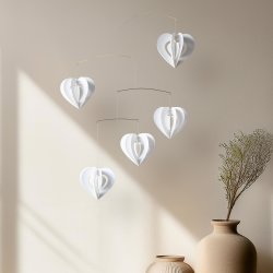 Clara Heart Mobile, white