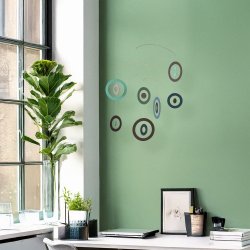 Bubble Mobile, green-brown