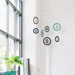 Bubble Mobile, green-brown