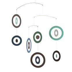 Bubble Mobile, green-brown