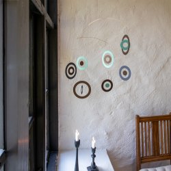 Bubble Mobile, green-brown