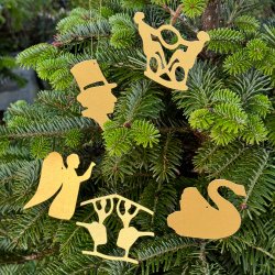 HC Andersen Juleornamenter, Bering, guld