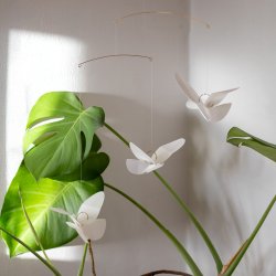 Butterfly Mobile, white