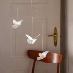 Butterfly Mobile, white