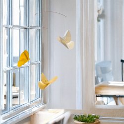 Butterfly Mobile, yellow