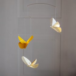 Butterfly Mobile, yellow