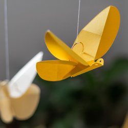 Butterfly Mobile, yellow