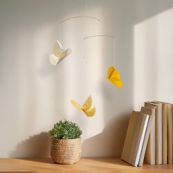 Butterfly Mobile, yellow