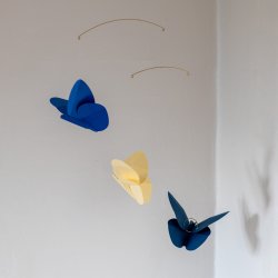 Butterfly Mobile, blue