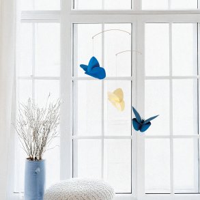 Butterfly Mobile, blue