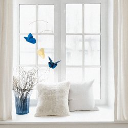 Butterfly Mobile, blue