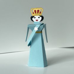 Dronning figur, papir