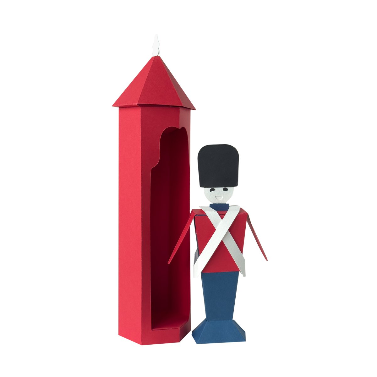Royal Guard with Sentry Box – Danish Paper Gift | Life Guards