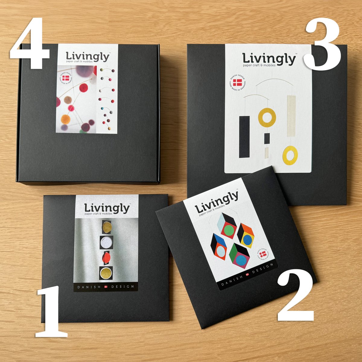 Advent gifts Retro design - Livingly Paper Craft and Mobiles