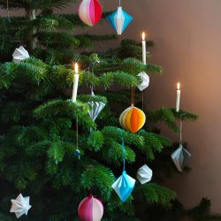 Mouritsen Pleated stars /6, white  