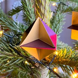 DIY Trekant-ornament, skabelon, print selv