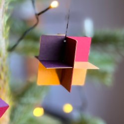 DIY Kvadrat-ornament, skabelon, print selv
