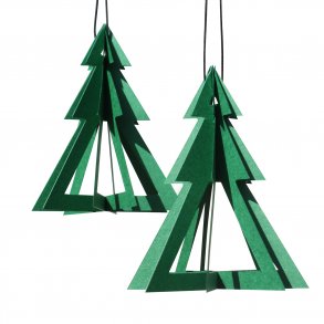 Geometrees, 2 pcs green