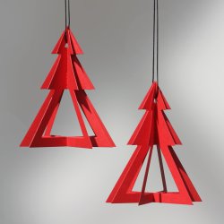 Geometrees, 2 pcs red