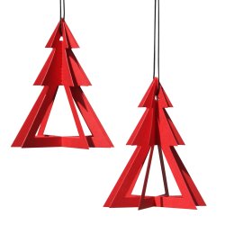 Geometrees, 2 pcs red