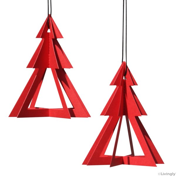 Geometrees, 2 pcs red
