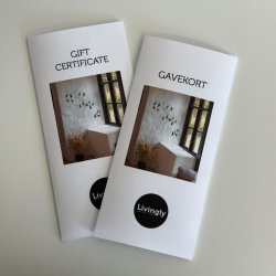 Gift certificate, print yourself