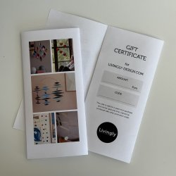 Gift certificate, print yourself
