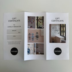 Gift certificate, print yourself