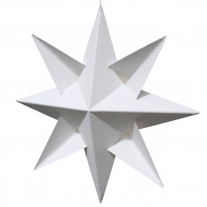 Ingrid 8-pointed Star, white