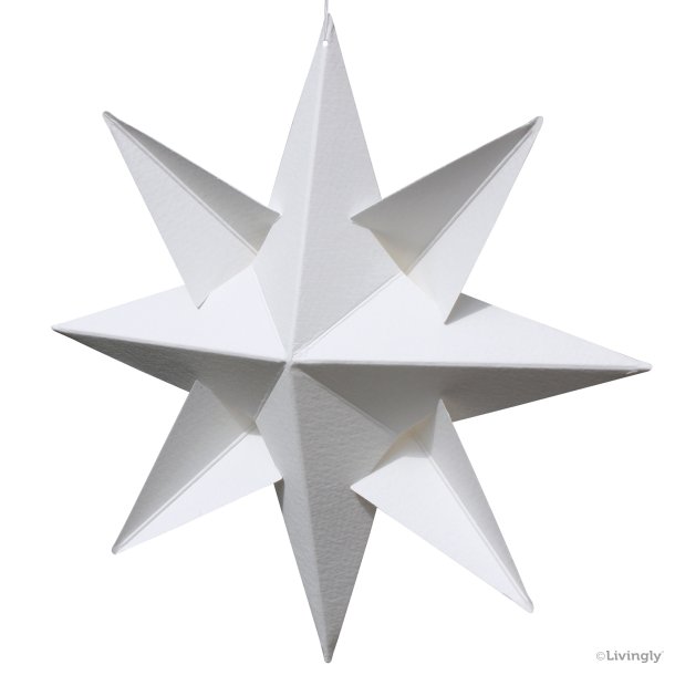 Ingrid 8-pointed Star, white