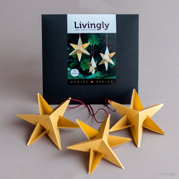 Sirius Star Mini, gold, 3 pcs