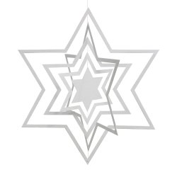 Spindelstjerne, ass. Hvid  