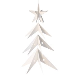Star Tree, 23 cm, white
