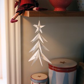 Star Tree, 23 cm, white
