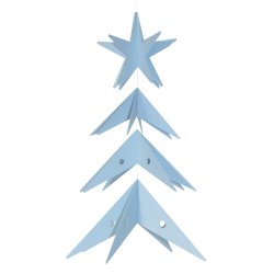 Star Tree, 23 cm, light blue