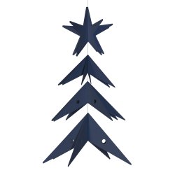 Star Tree, 23 cm, dark blue