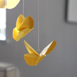 yellow paper butterfly