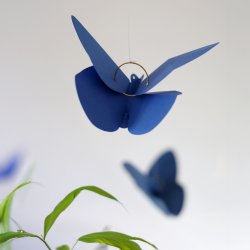 blue paper butterfly