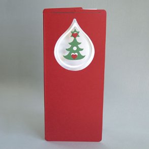 Christmas Tree in Card with Ring Drop