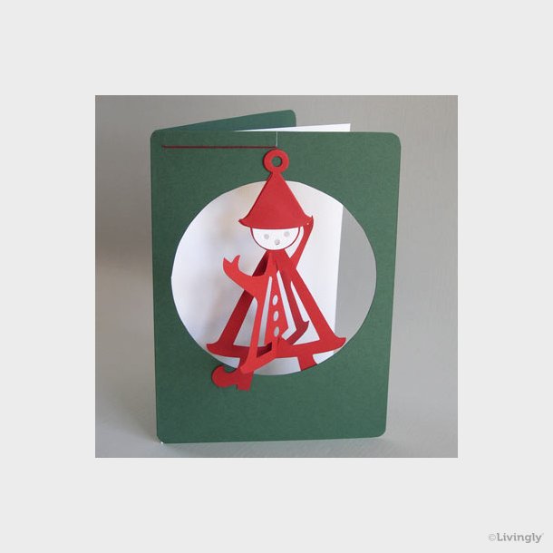 Elf in Dress in Card