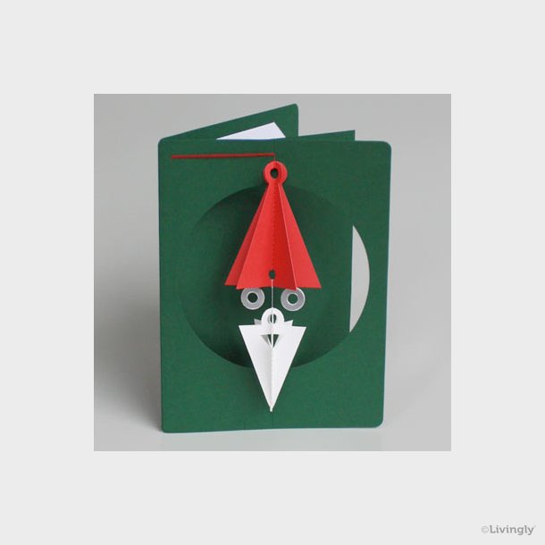 Twisting Santa Anno 2010 in card  