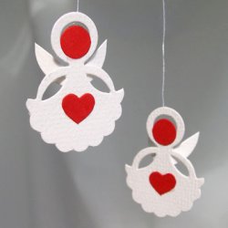 Engle miniature, 4 stk i lkke