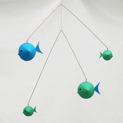 Fiskemobile 4, bl-grn  