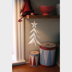 Star Tree, 23 cm, white
