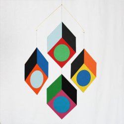 Cubillusion Mobile /4, multifarvet  