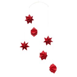 Mouritsen Plisse stjerne mobile, rd  