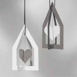 House of Spinning Heart, 2 pcs, grey/white
