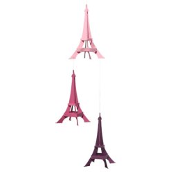 Paris Monuments, 3 trne, rosa/pink  